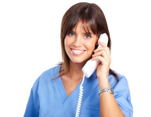 bigstockphoto_nurse_with_telephone_4428118